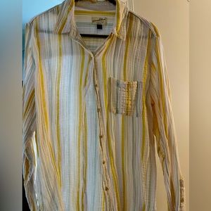 Universal Thread striped button down shirt size large